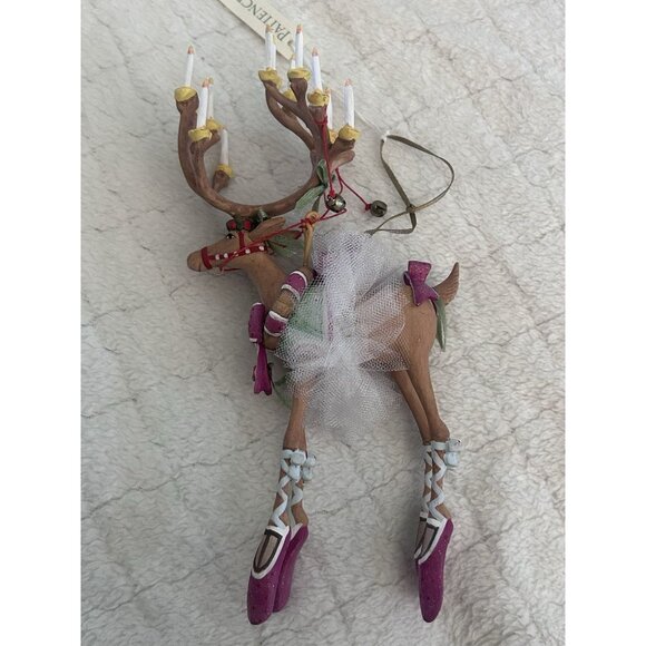 Patience Brewster Krinkles Ornament DASHAWAY DANCER Reindeer 08-30236 w/ box - Picture 8 of 8
